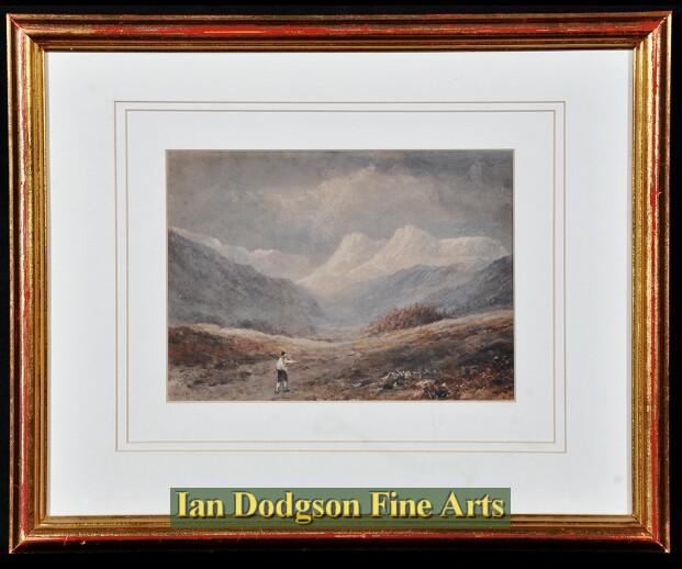Snow capped Langdale Pikes by Edward Tucker snr