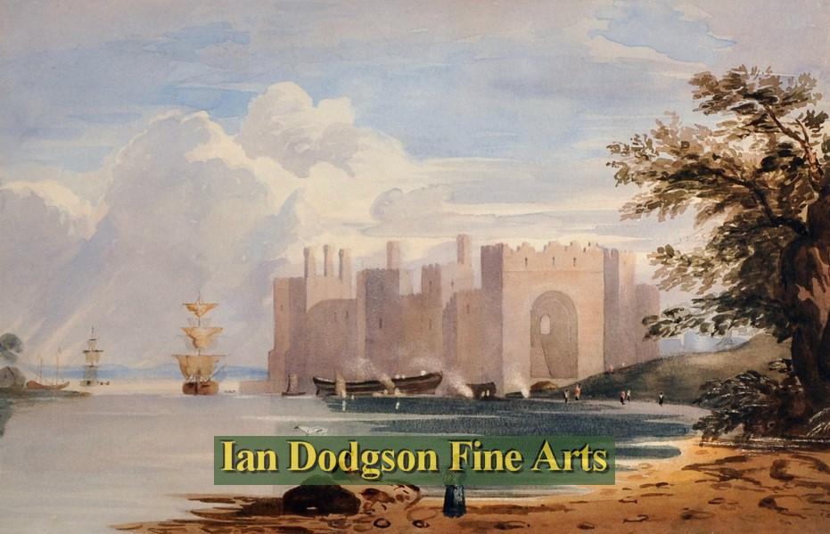 Caernarfon Castle, Wales by John Varley