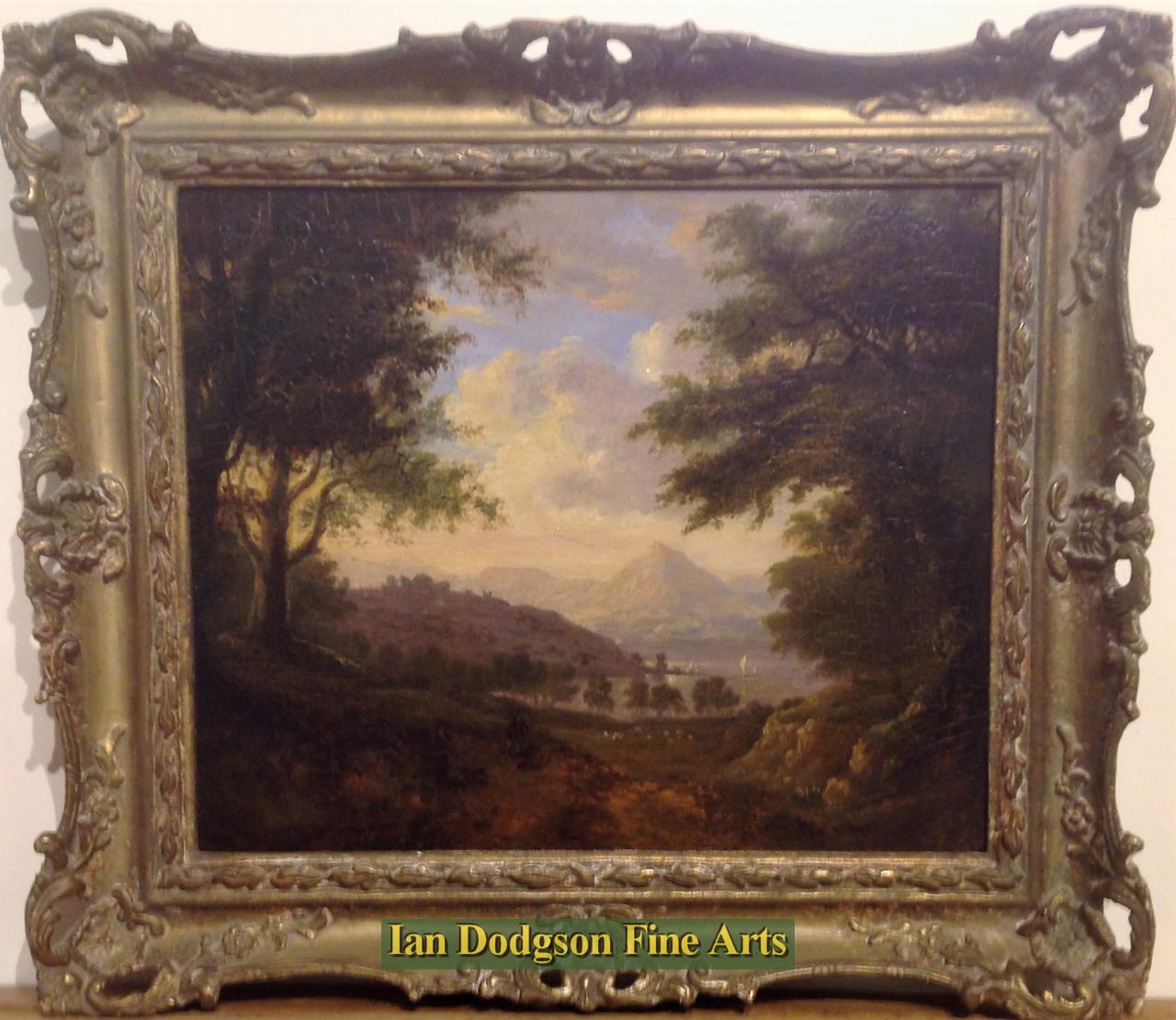 Evening by the lake by Jane Nasmyth