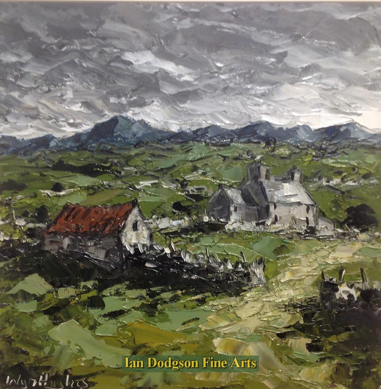 Wyn Hughes - Penmachno Farm Oil on board (c2018)
