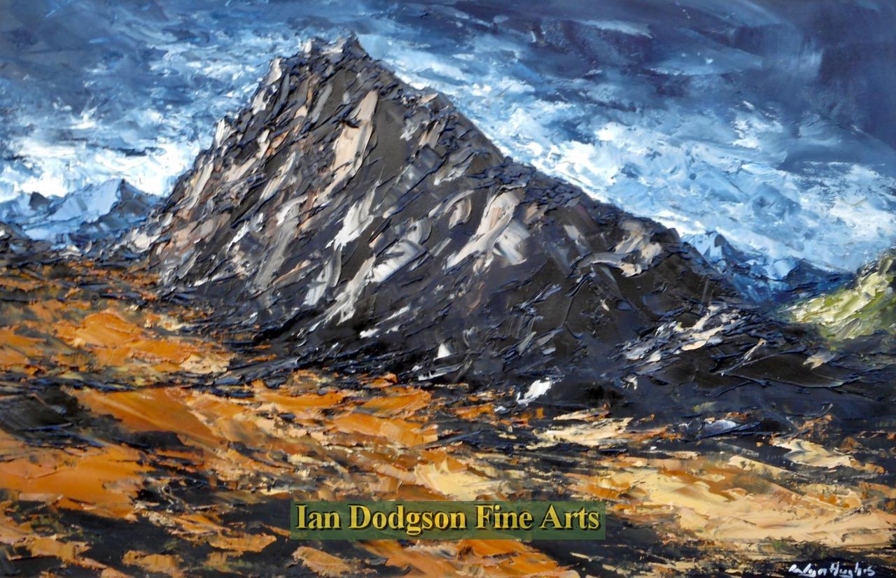 Wyn Hughes - Tryfan Oil on canvas laid down on board (2019)