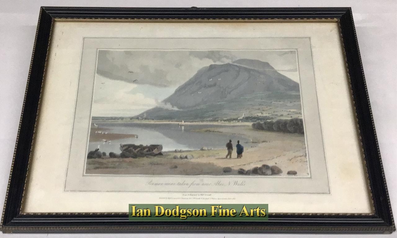 William Daniell - Penmaenmawr from near Aber , N W Aquatint (c1815)