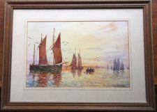 'George Stanfield Walters RSA, RA.RSW. - End of the day, Evening Sun.