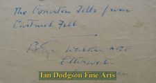 'Bernard Eyre Walker A.R.E.,S.G.A. - Coniston Fells from Cartmel Fells
